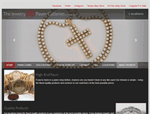 Tablet Screenshot of pawngalleries.com